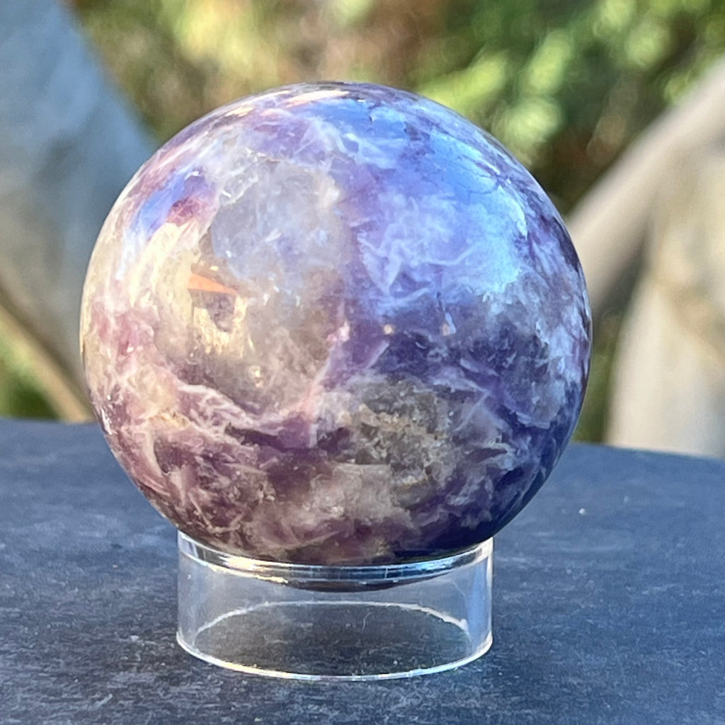 Lepidolit sfera model 4, druzy.ro, cristale 3