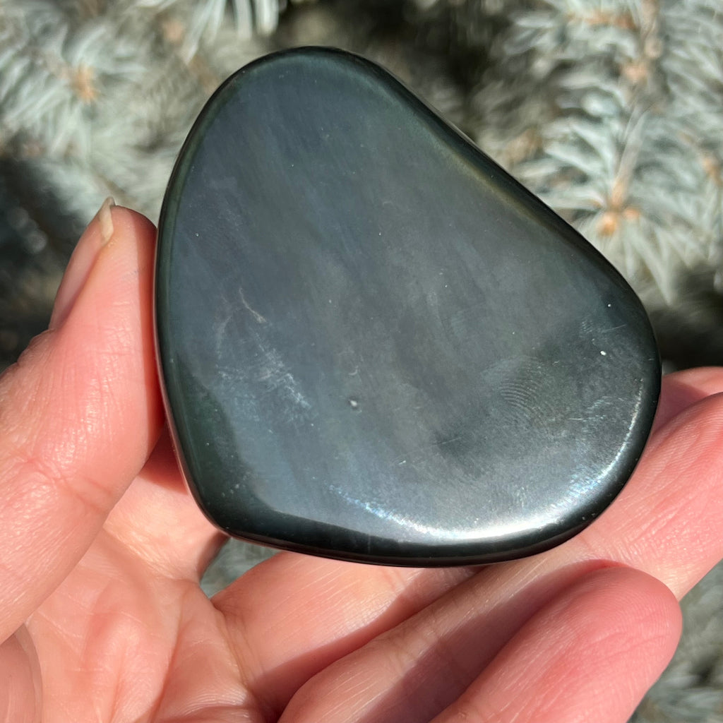 Obsidian curcubeu inima model 3, druzy.ro, cristale 12