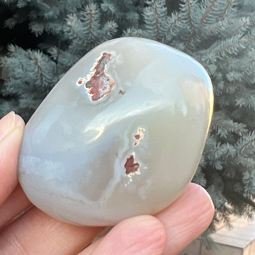 Agat de Botswana palm stone m2A, druzy.ro, cristale 3