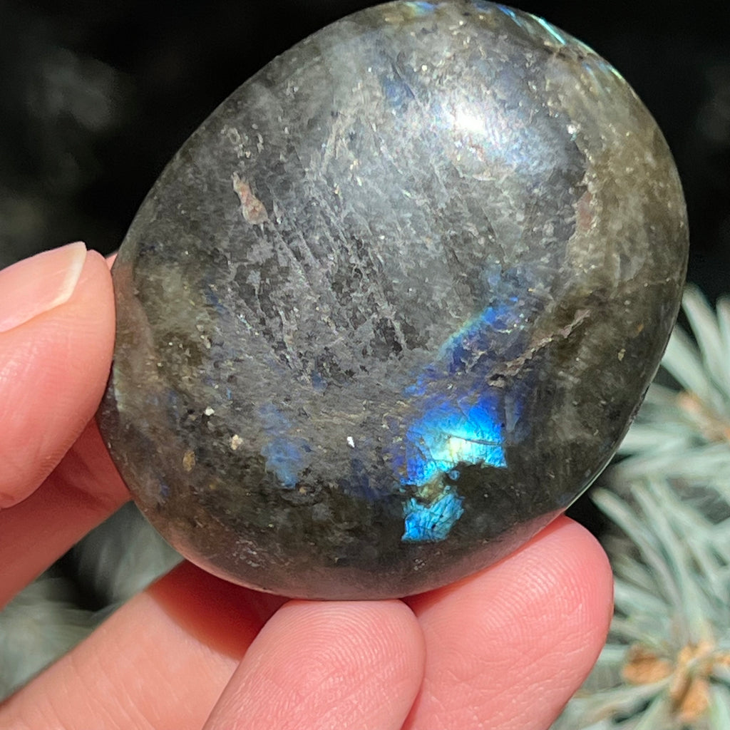 Labradorit palm stone m1, druzy.ro, cristale 5