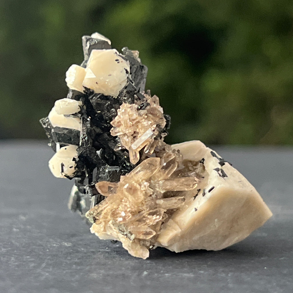Cluster egirin cuart fumuriu/negru Zomba m20, pietre semipretioase - druzy.ro 5 