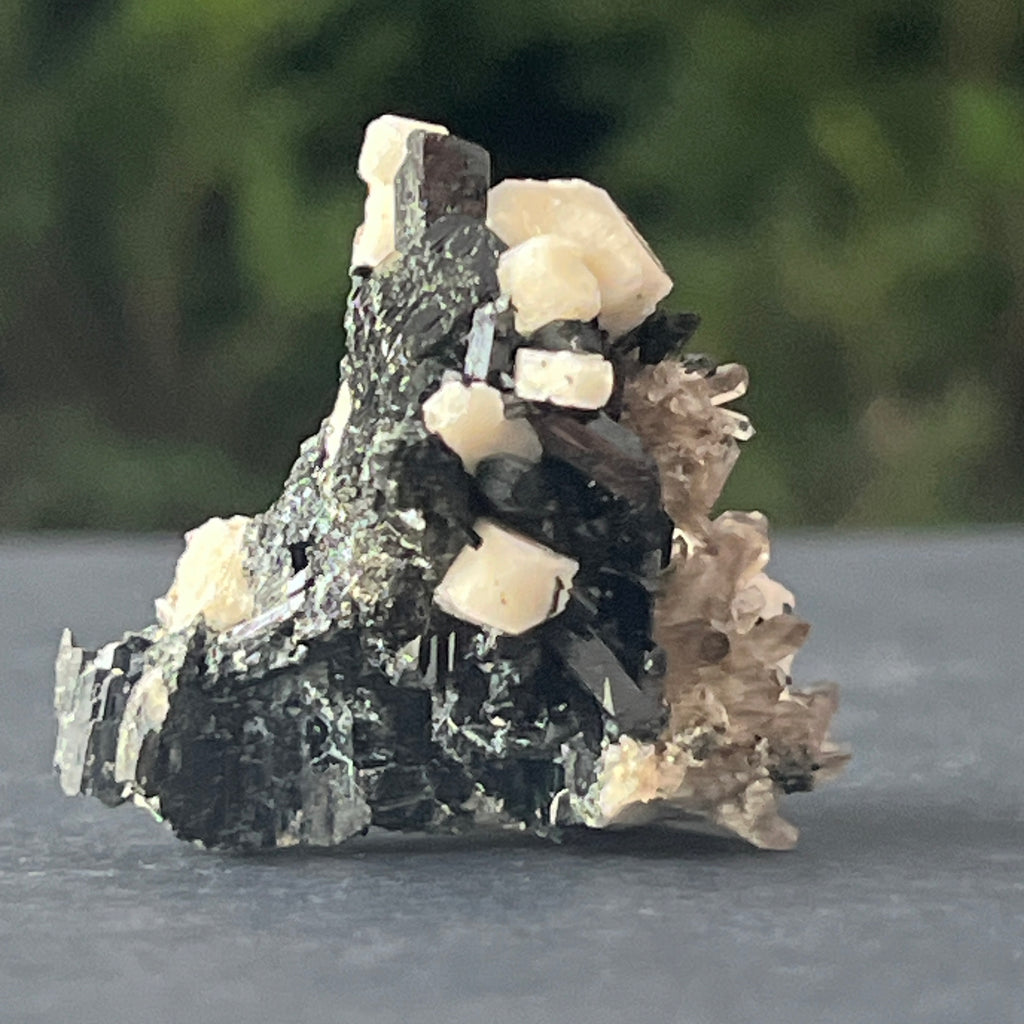 Cluster egirin cuart fumuriu/negru Zomba m20, pietre semipretioase - druzy.ro 4 