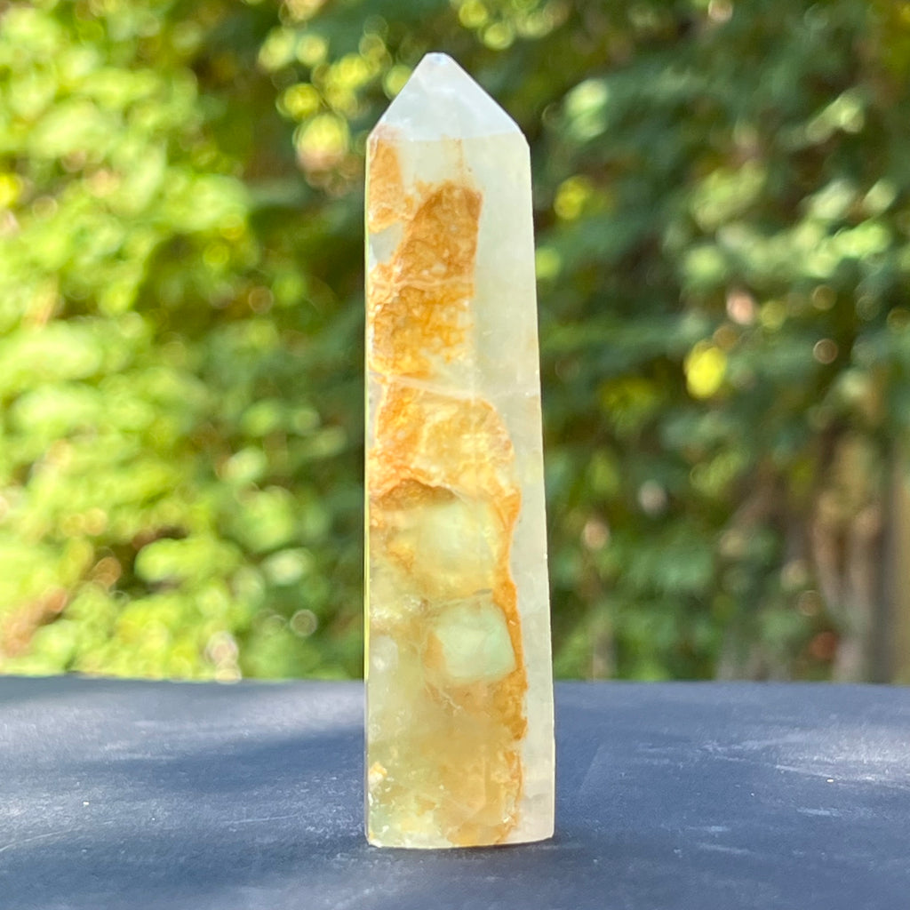 Obelisc fluorit verde model 1, druzy.ro, cristale 1