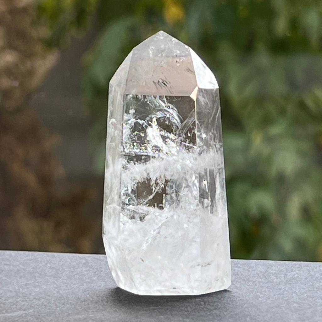 Generator/ varf cuart de stanca cristal incolor Africa model AF12, druzy.ro, cristale 2