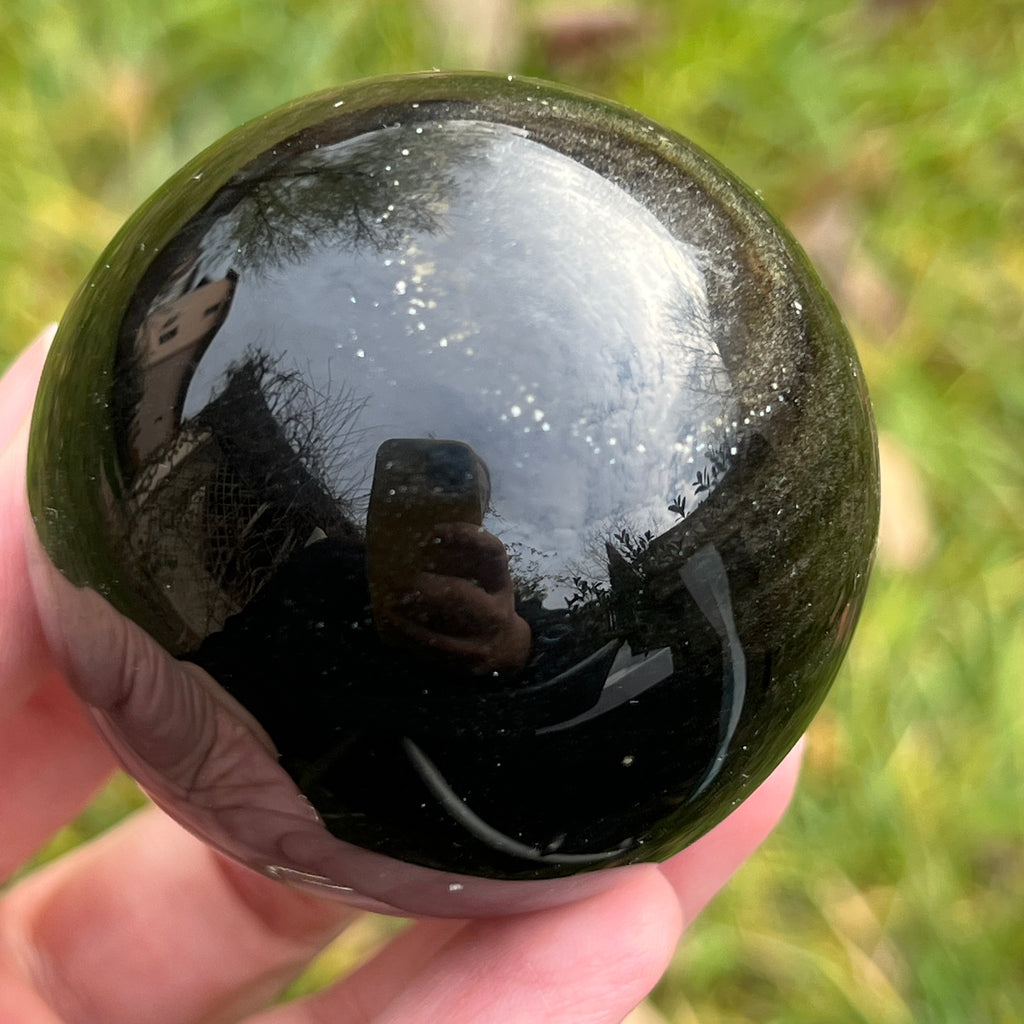 Sfera obsidian model 1, pietre semipretioase - druzy.ro 3 