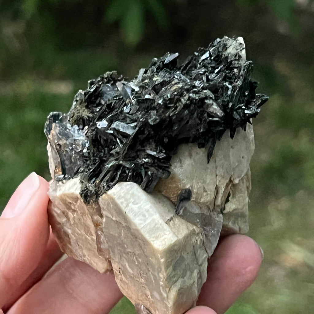 Cluster egirin cuart fumuriu/negru Zomba m23, pietre semipretioase - druzy.ro 10 