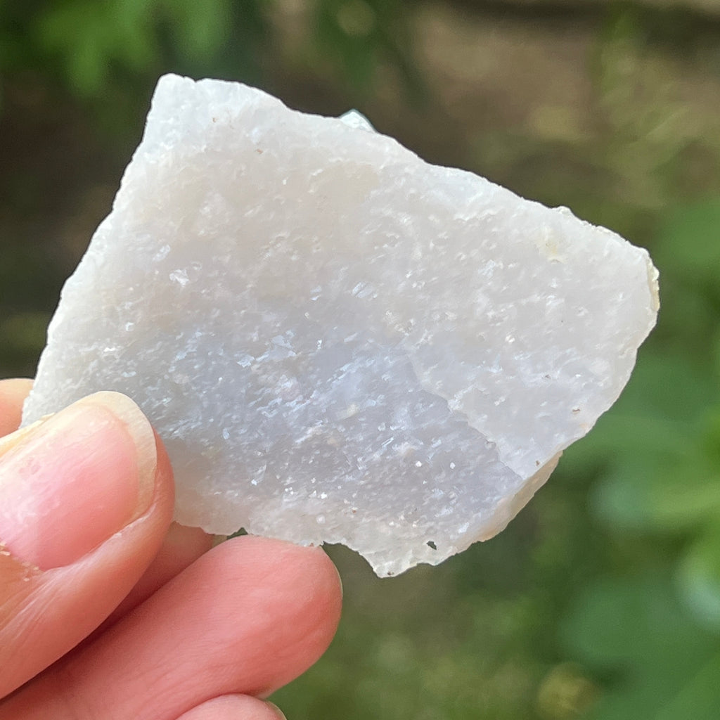 Agat albastru dantelat/ calcedonie Malawi mini m9, pietre semipretioase - druzy.ro 3 