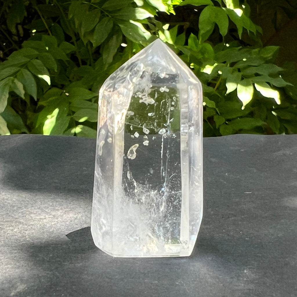 Obelisc/varf cuart de stanca/cuart incolor mini m9, druzy.ro, cristale 1