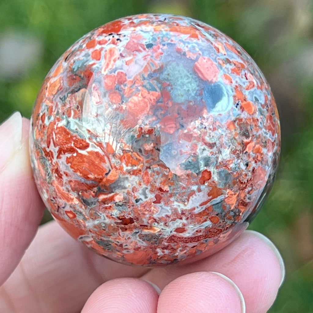 Sfera jasp rosu model 7, pietre semipretioase - druzy.ro 7 