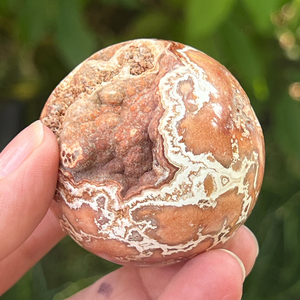 Sfera agat Crazy Lace | Model 4, pietre semipretioase - druzy.ro 7 