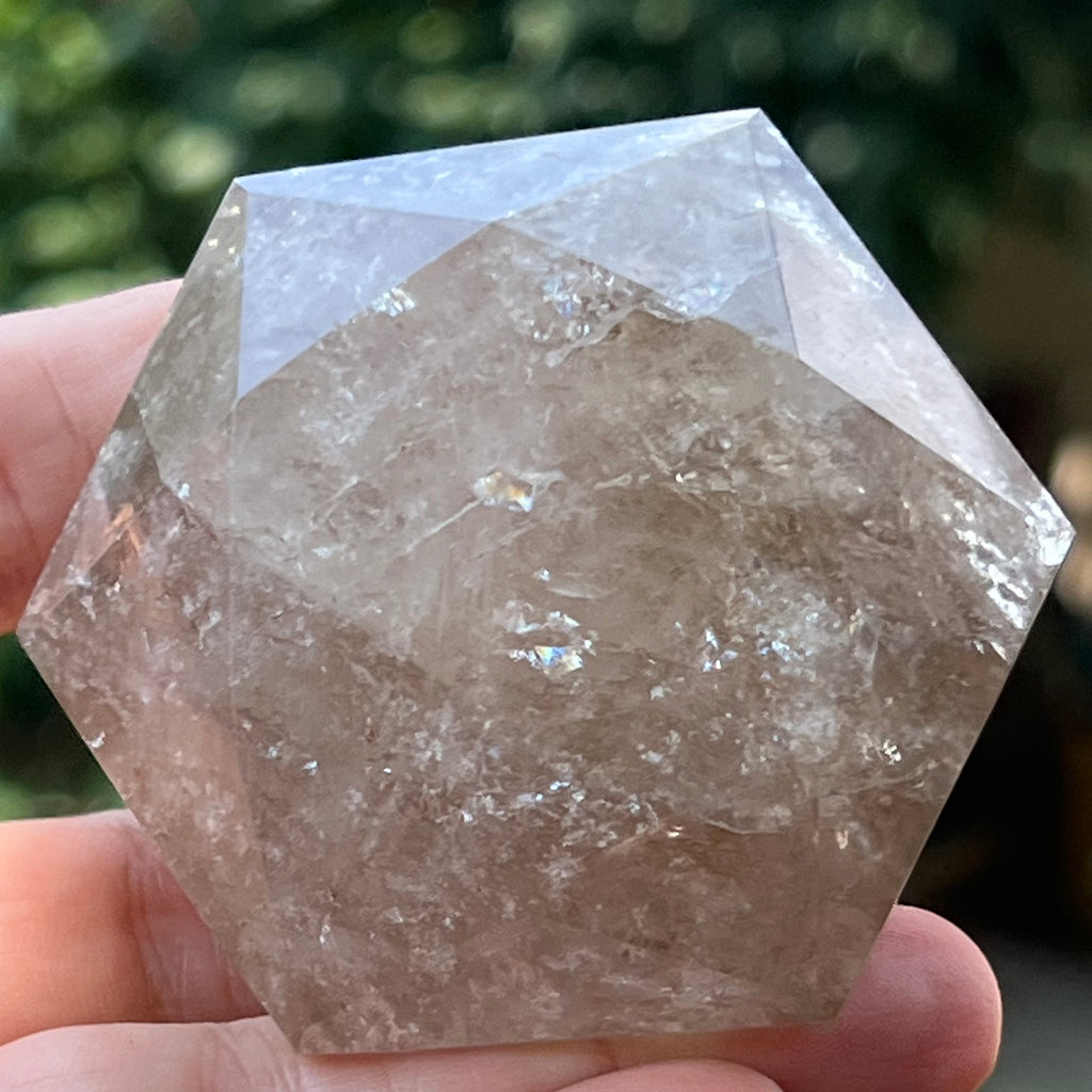 Cuart fumuriu curcubeu forma diamant m1, druzy.ro, cristale 6