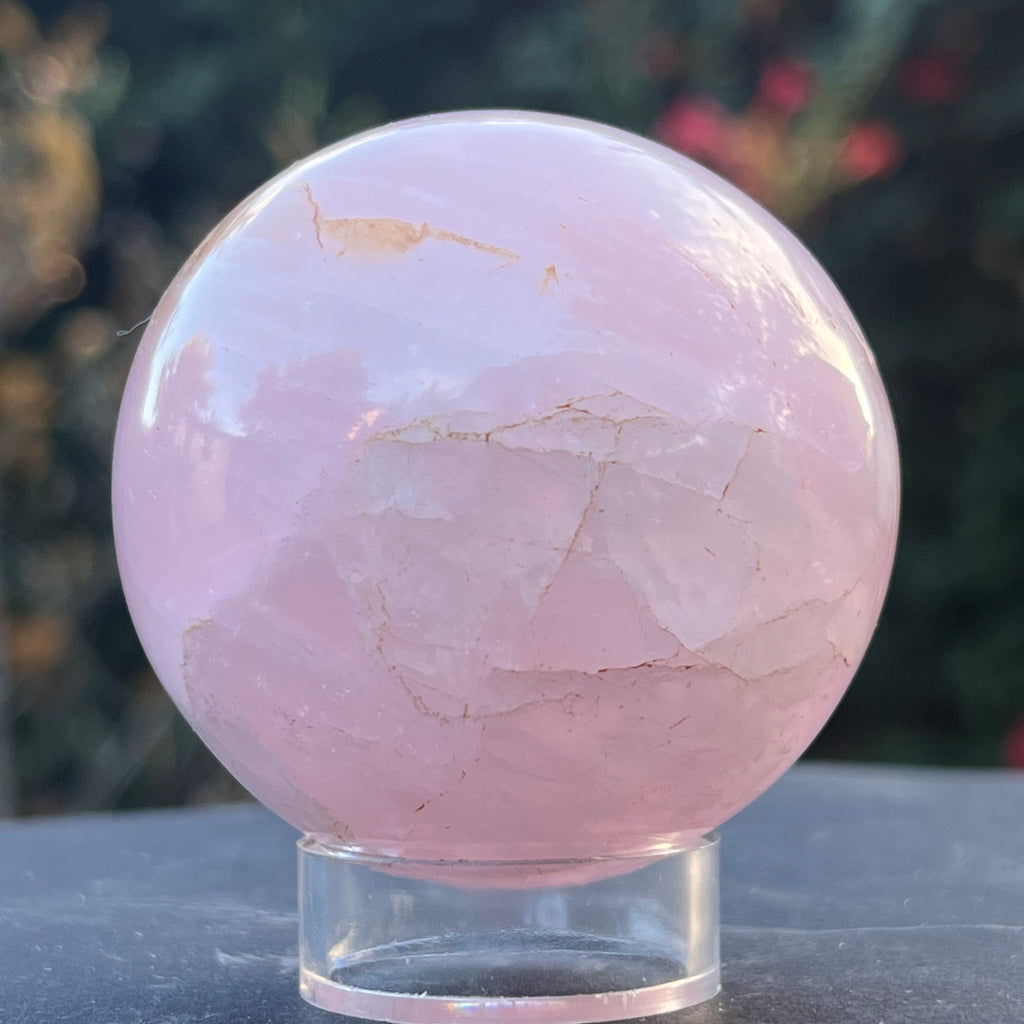 Sfera cuart roz Madagascar model 6, druzy.ro, cristale 6