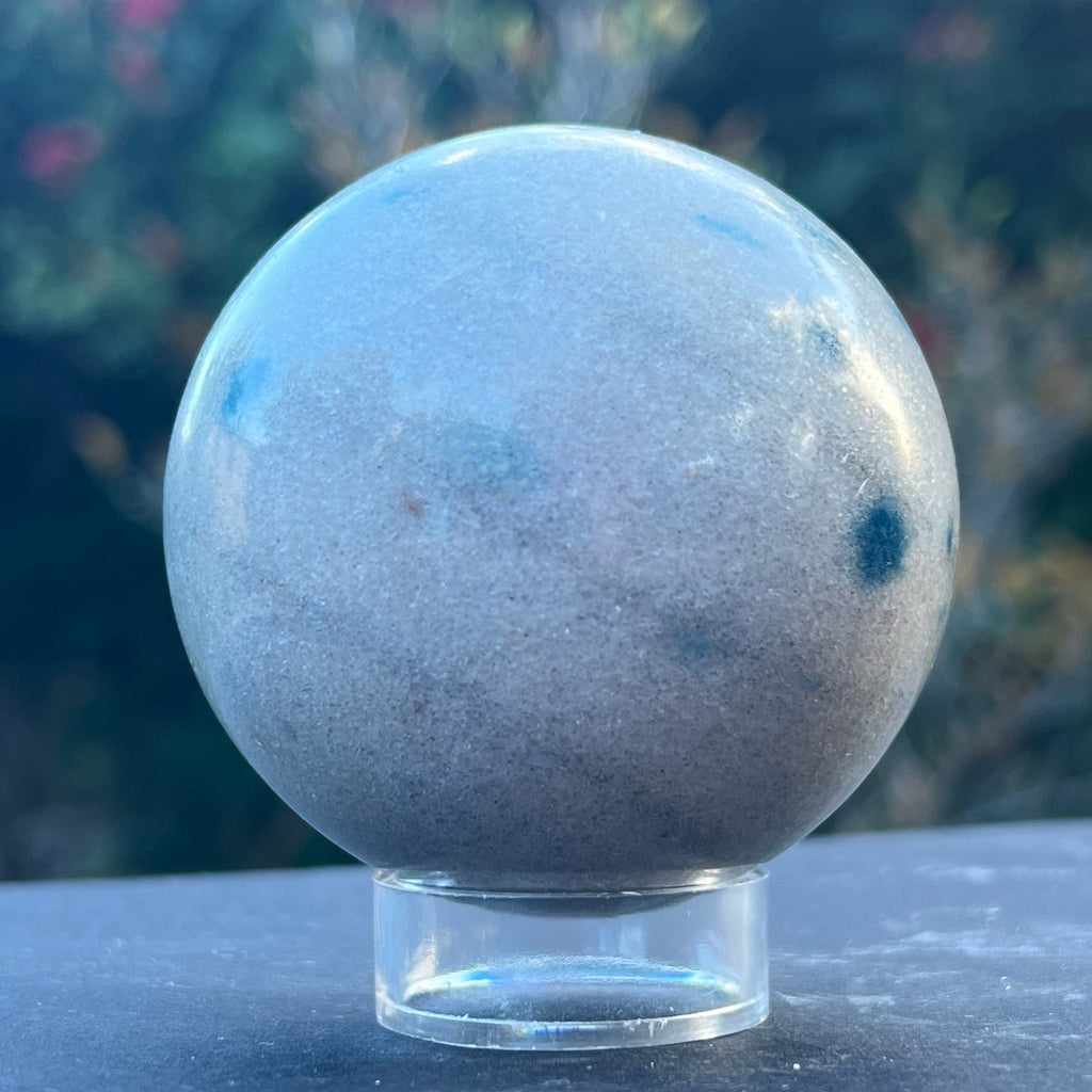 Sfera spinel albastru Madagascar model 4, druzy.ro, cristale 2