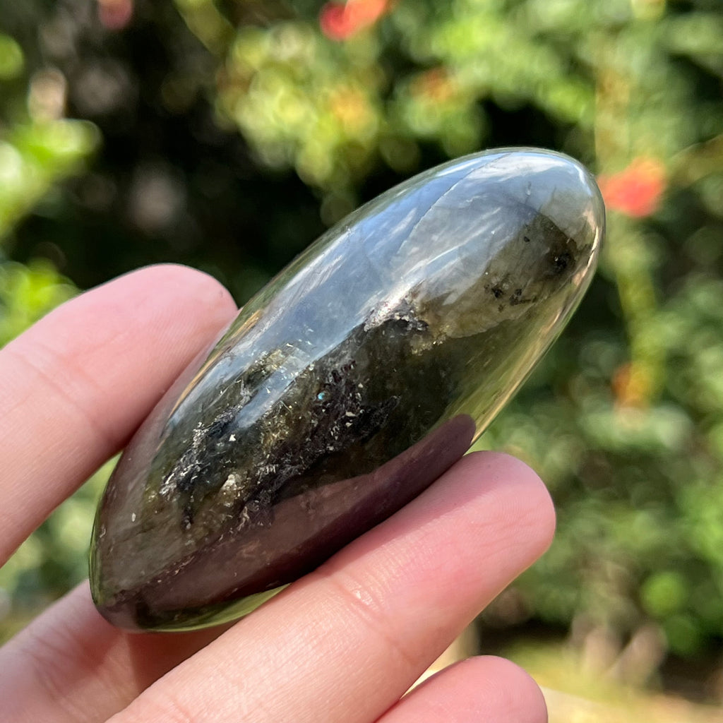 Labradorit palm stone m12, druzy.ro, cristale 6