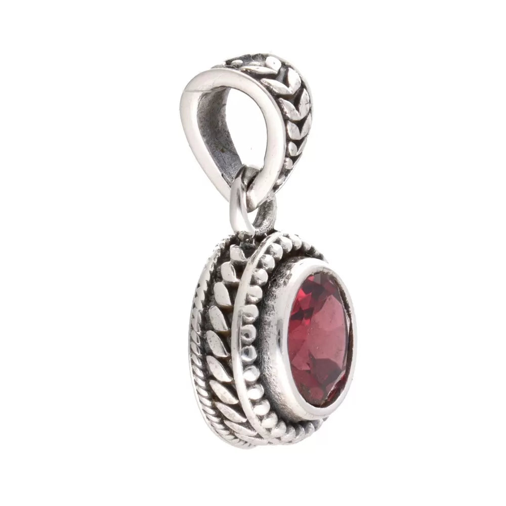 Pandantiv granat argint | Model 1, pietre semipretioase - druzy.ro 2 