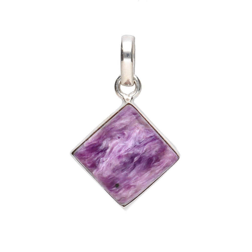 Pandantiv charoit din argint model 1, pietre semipretioase - druzy.ro 1 