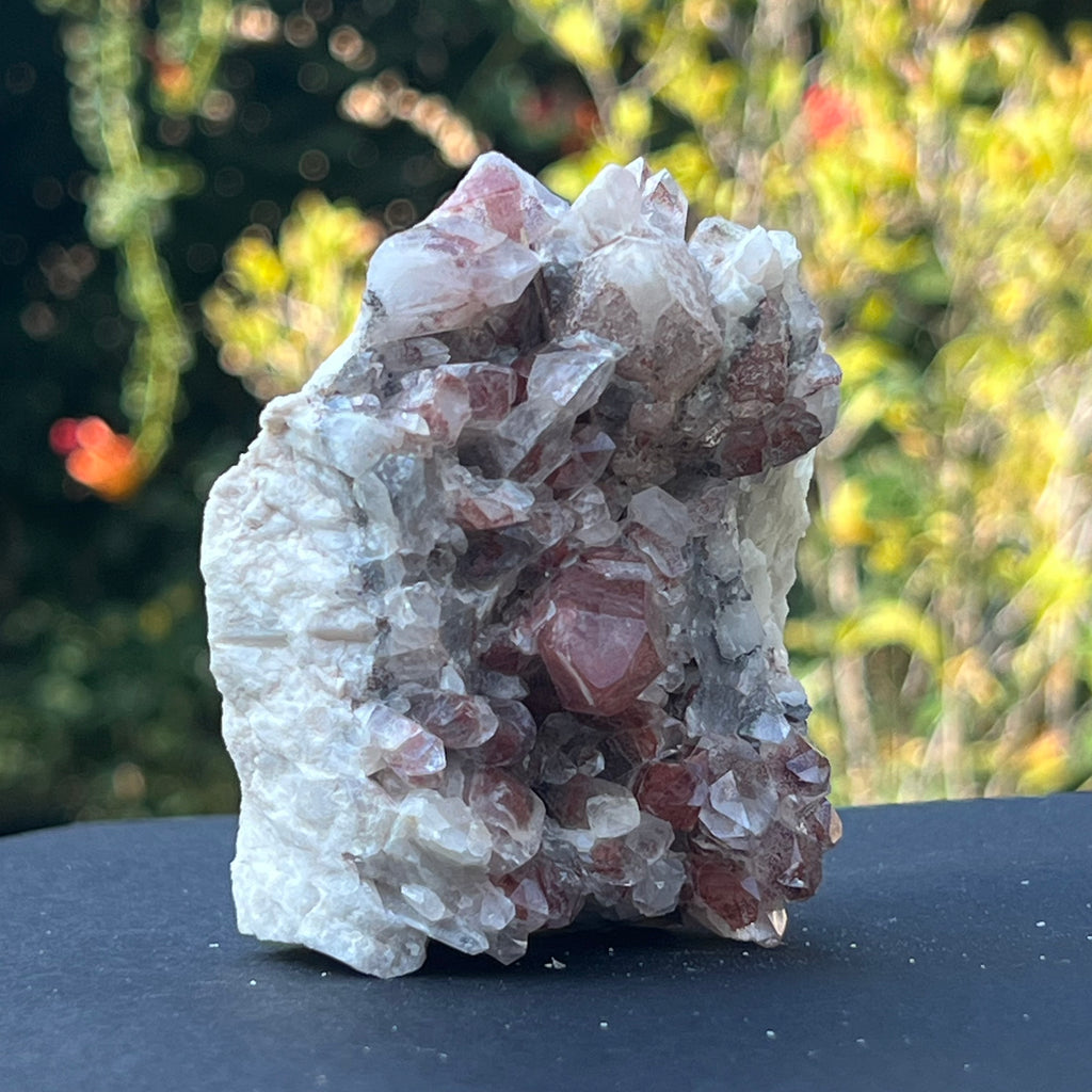 Cluster cuart rosu hematoid m6, druzy.ro, cristale 4