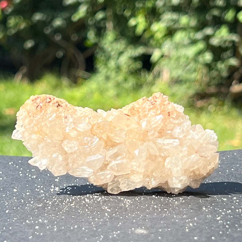 Cluster cuart Malagasy incolor m9, druzy.ro, cristale 2