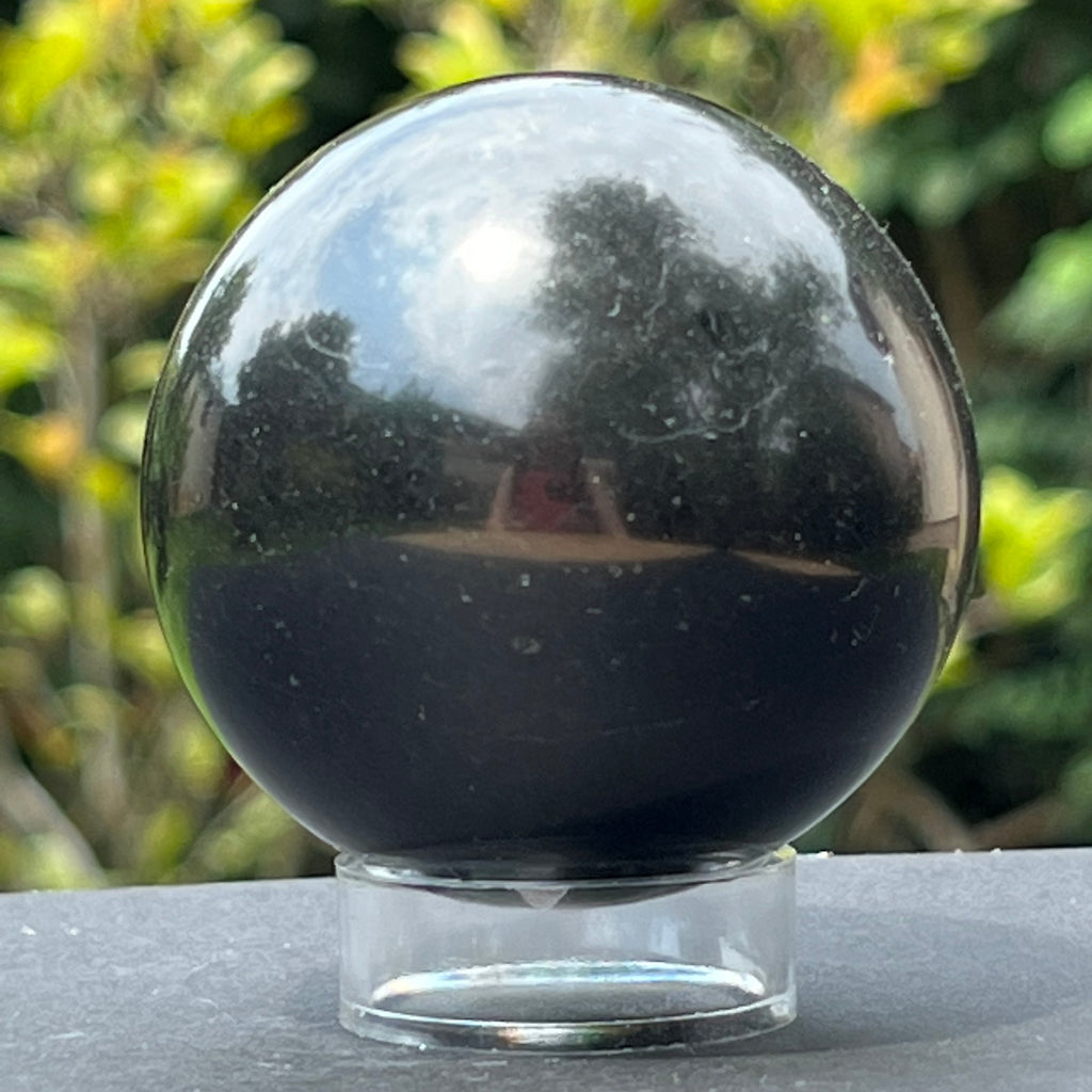 Bazalt sfera 5.5 cm, druzy.ro, cristale 2