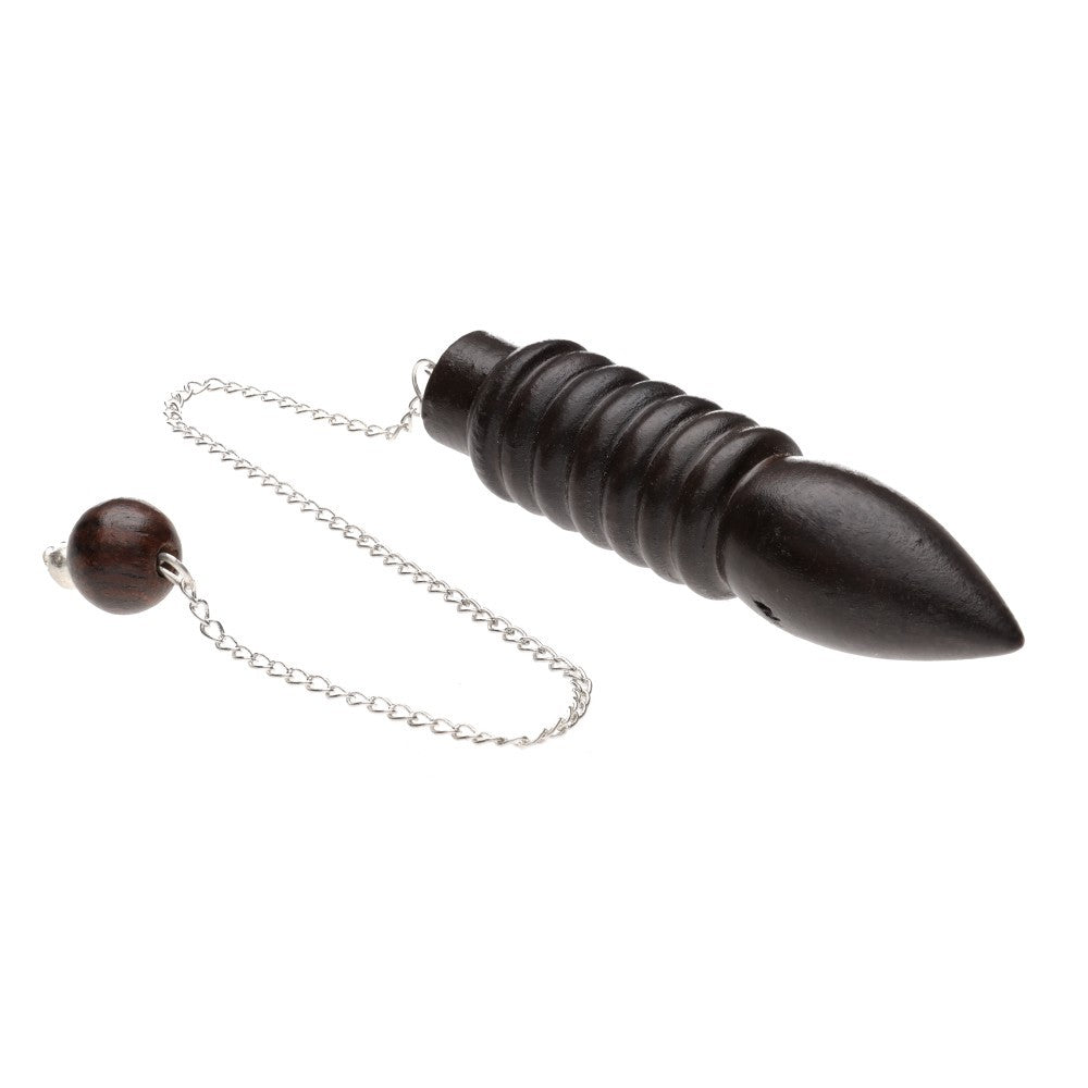 Pendul Karnak din lemn de tipuana, rosewood, pietre semipretioase - druzy.ro 2 