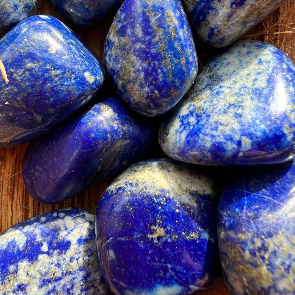 Lapis Lazuli piatra rulata mini, druzy.ro, cristale 1