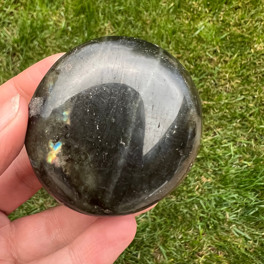 Labradorit palm stone m9, druzy.ro, cristale 3