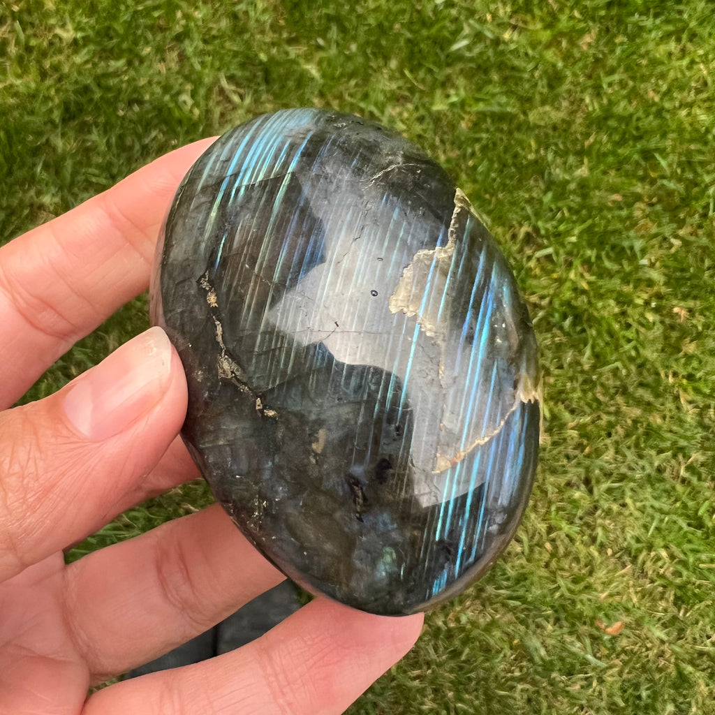 Labradorit palm stone m12, druzy.ro, cristale 3