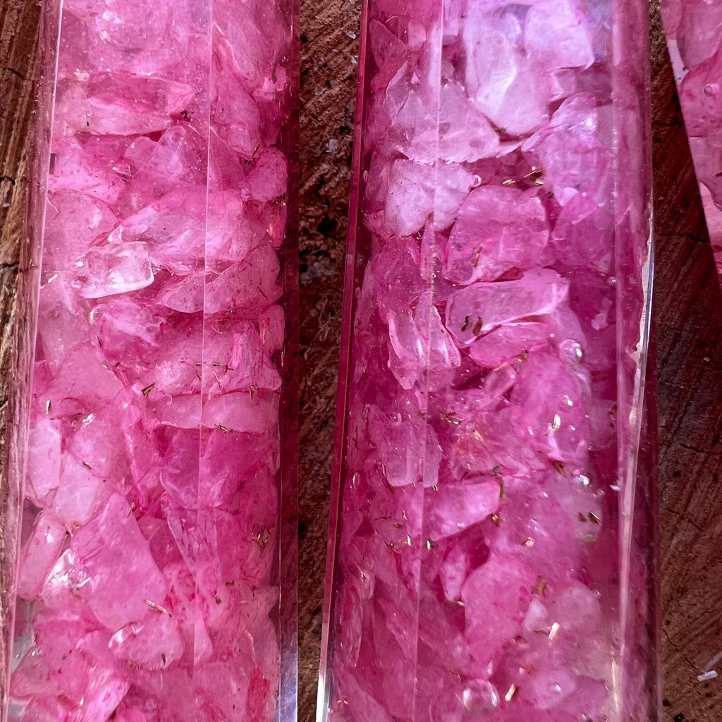 Obelisc orgonit cuart roz 7-8 cm, druzy.ro, cristale 4