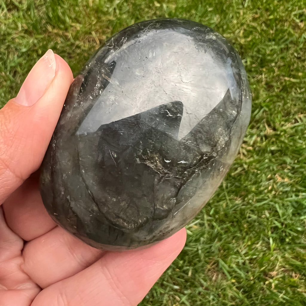 Labradorit palm stone m8, druzy.ro, cristale 3