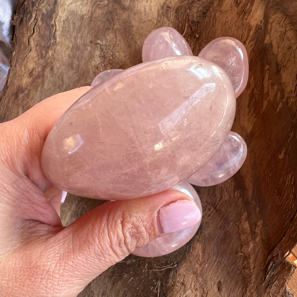 Palm stone cuart roz extra large, druzy.ro, cristale 3