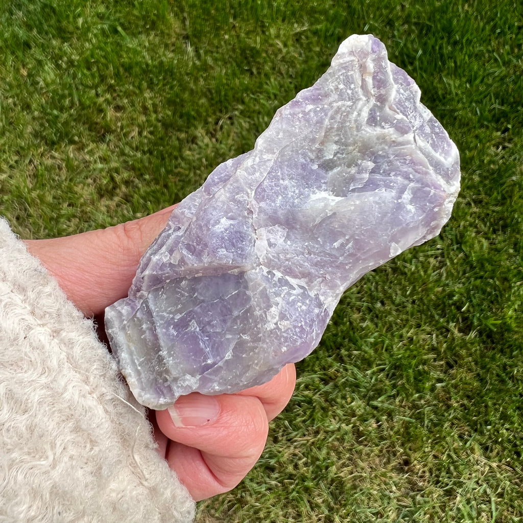 Ametist chevron piatra bruta/ varf m10, druzy.ro, cristale 3
