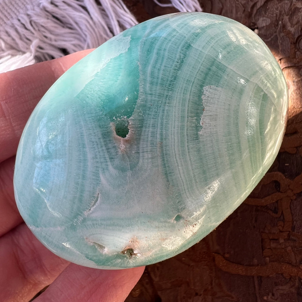 Palmstone aragonit albastru m10, druzy.ro, cristale 2