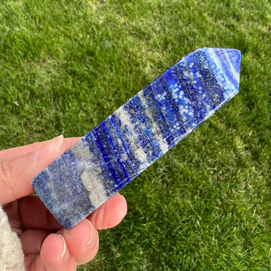 Turn/obelisc lapis lazuli m7, druzy.ro, cristale 6